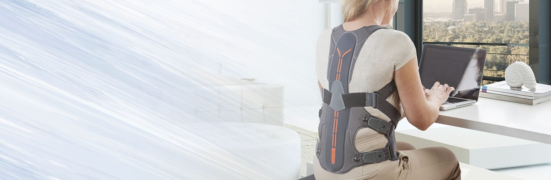 OPTP Thoracic Lumbar Posture Support : back support for pain relief.